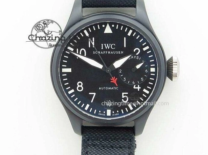 MIROTIME 0723 Affordable Mark XVII IW326501 FKF 1:1 Best Edition Black Dial on Black Leather Strap 7131